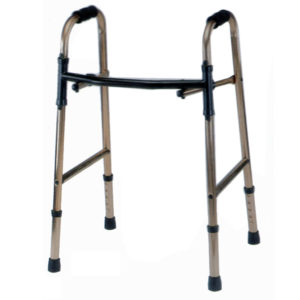 Two Buttons Aluminum Folding Walker | Taiwan HealthCare Supplier | Eround