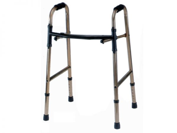 Two Buttons Aluminum Folding Walker | Taiwan HealthCare Supplier | Eround