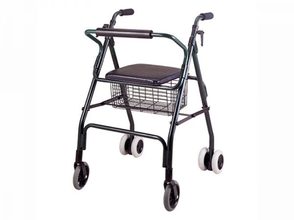 Push Down Handle Brake Aluminum Rollator | Rollator | Taiwan HealthCare Supplier | Eround