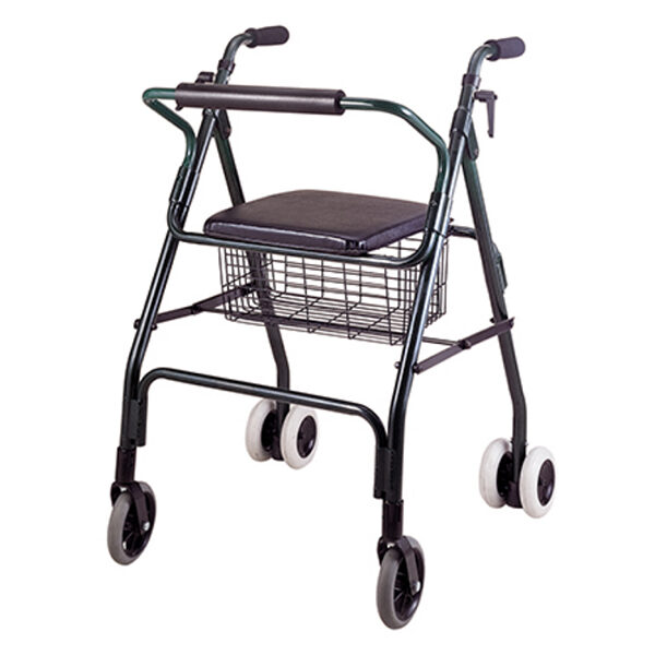 Push Down Handle Brake Aluminum Rollator | Rollator | Taiwan HealthCare Supplier | Eround