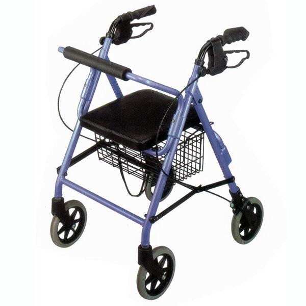 Deluxe Aluminum Rollator (Loop Brake) | Rollator | Taiwan HealthCare Supplier | Eround