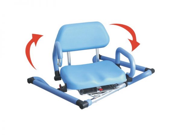 Bathtub Swivel PU Bath Seat with Backrest. OEM ODM Healthcare Products Supplier. B2B Customer Support. EROUND HealthCare.