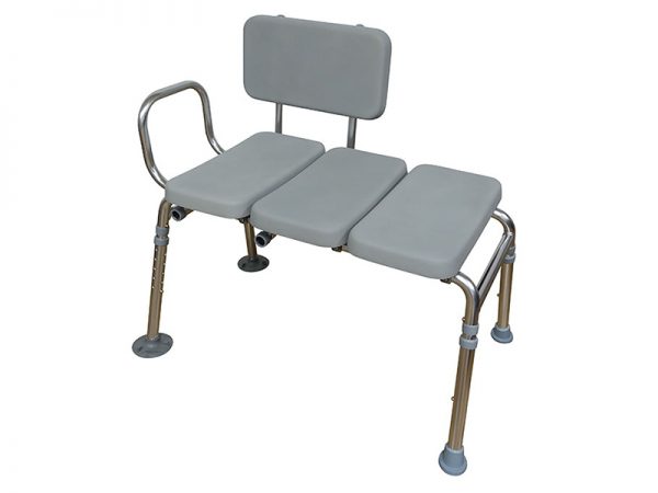 Three PU Seat Bath Bench with K/D Supporting Stand Tube Legs. OEM ODM Healthcare Products Supplier