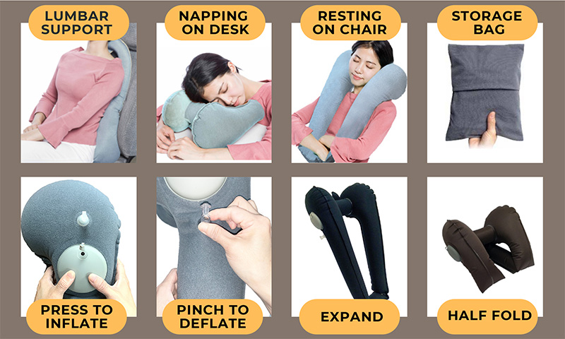 TRIPLUX 3 Way Air Pillow